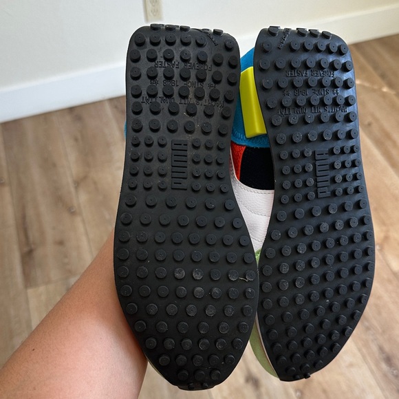 Puma Colorblock Runner in Black, Blue, Red & Neon Yellow - Picture 2 of 3